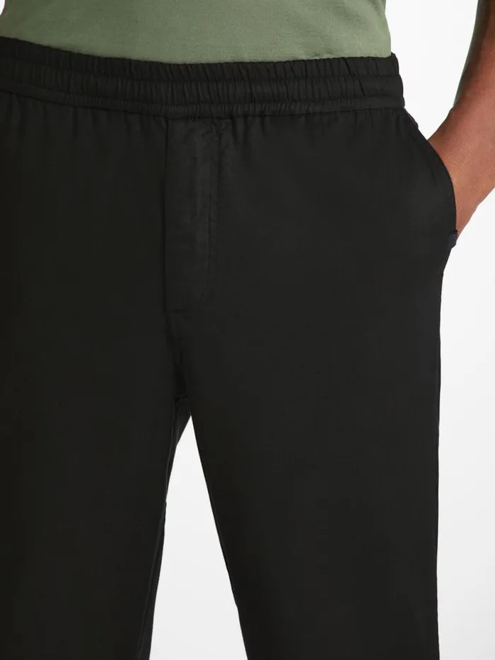 Derek Rose Casual Pants Men Trousers Harris Lyocell Cotton Black