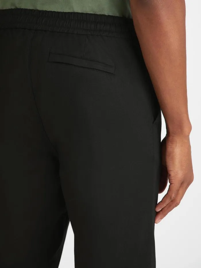Derek Rose Casual Pants Men Trousers Harris Lyocell Cotton Black