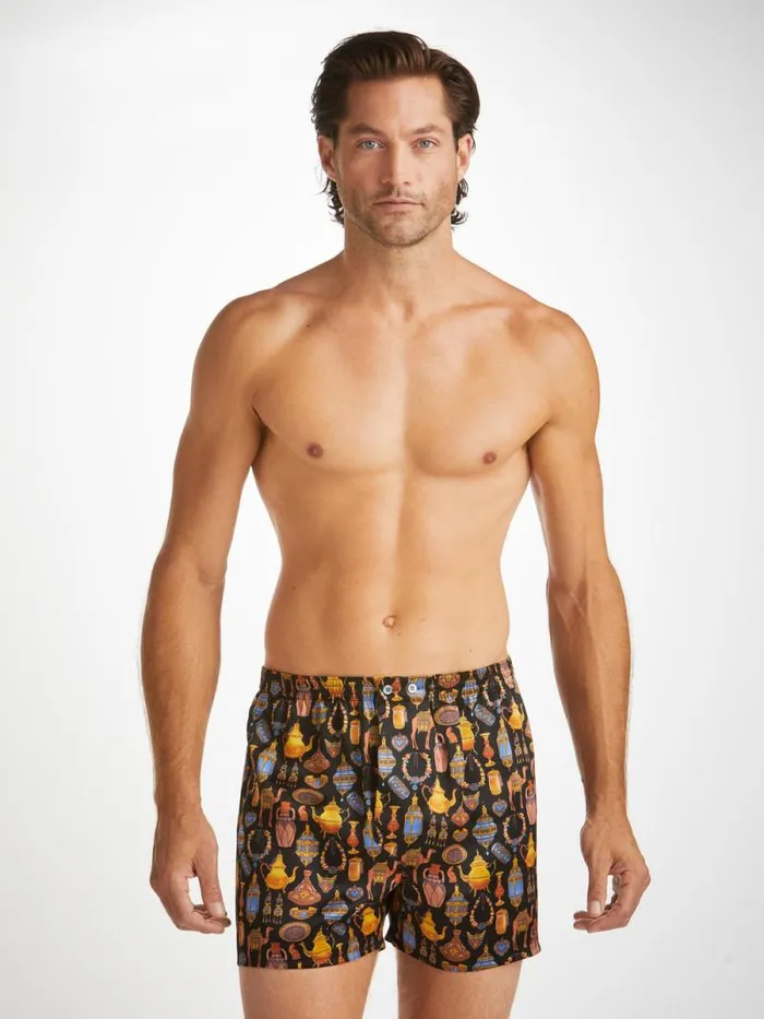 Derek Rose Classic Fit Boxer Shorts Men Classic Fit Boxers Brindisi 100 Silk Satin Black Derek Rose Classic Fit Boxer Shorts Men Classic Fit Boxers Brindisi 100 Silk Satin Black