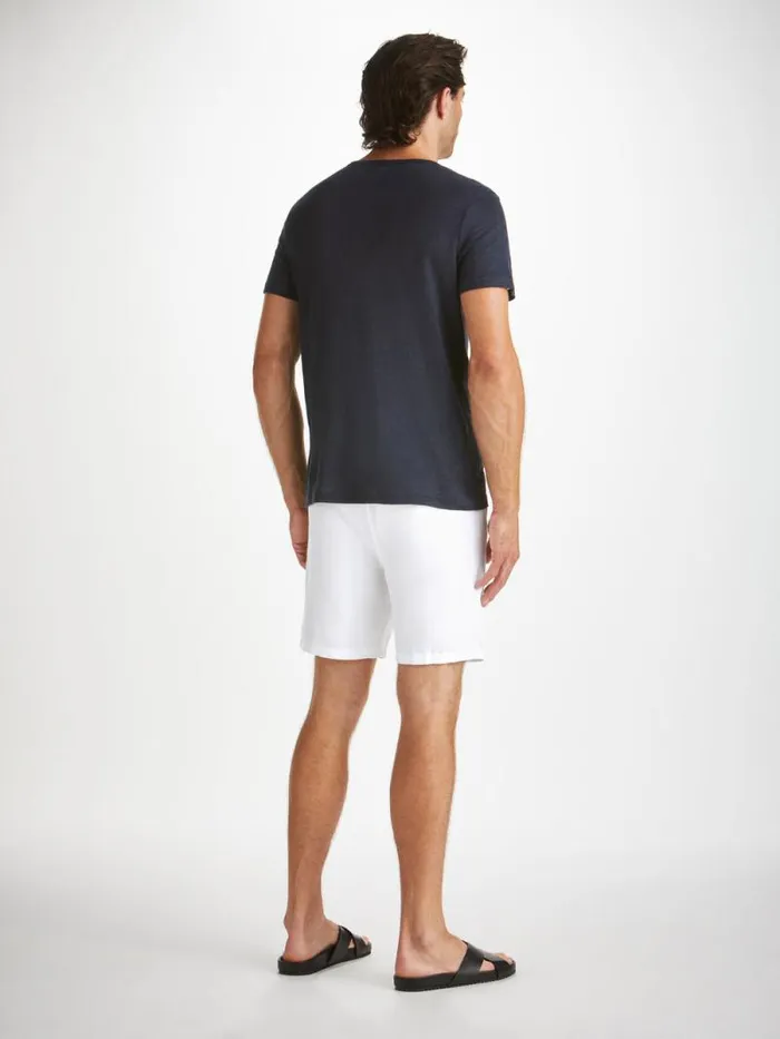 Derek Rose Linen Shorts Men Shorts Sydney Linen White