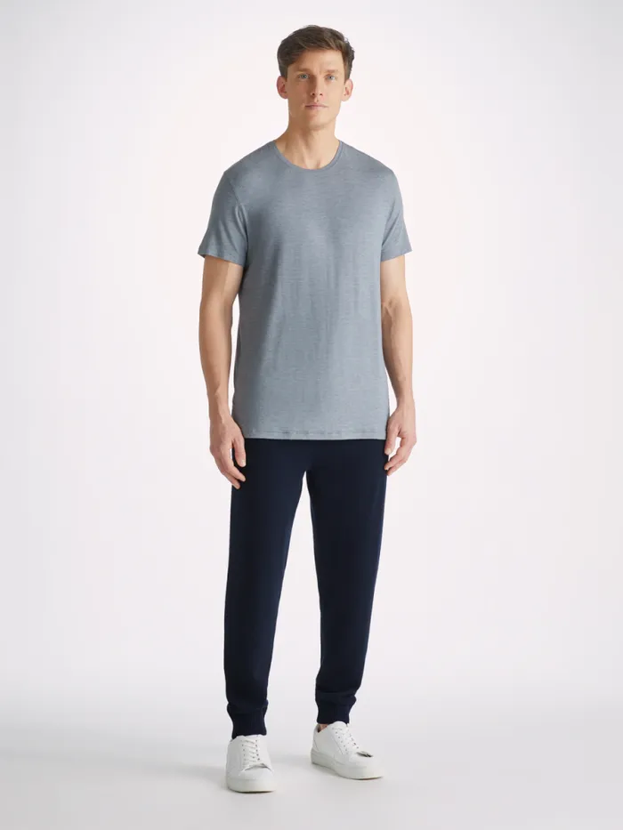 Derek Rose Lounge Pants Men Track Pants Finley Cashmere Navy