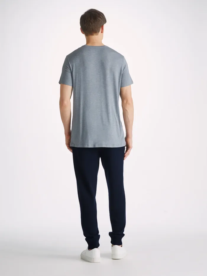 Derek Rose Lounge Pants Men Track Pants Finley Cashmere Navy