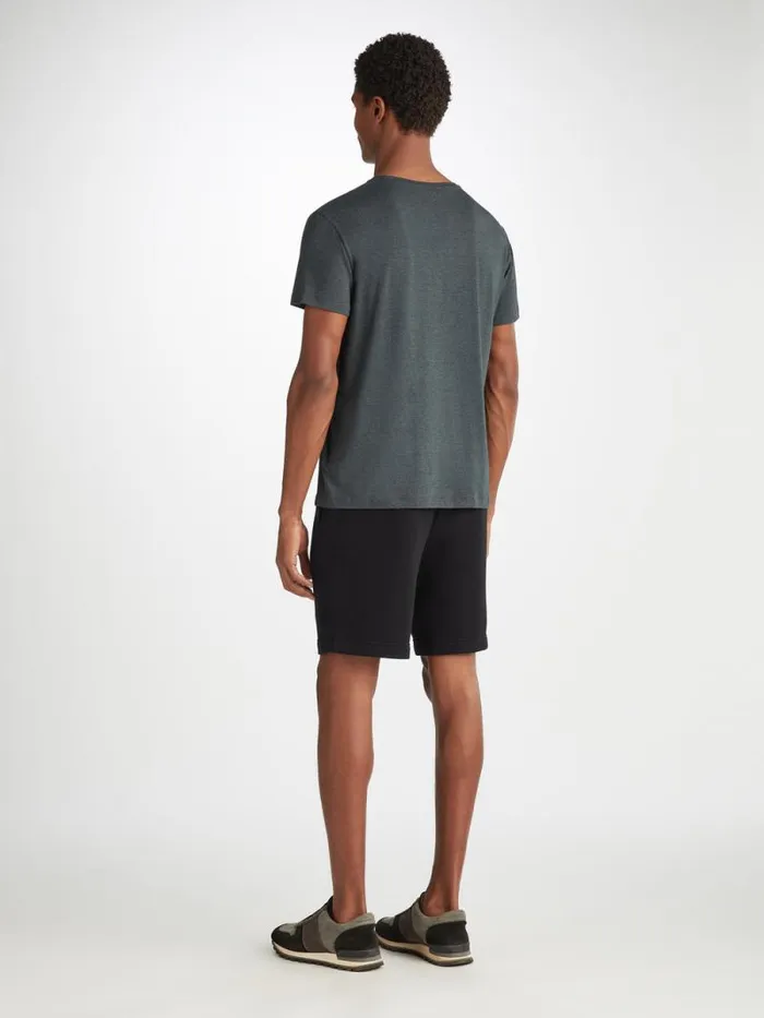 Derek Rose Sweat Shorts Men Sweat Shorts Quinn Cotton Modal Black