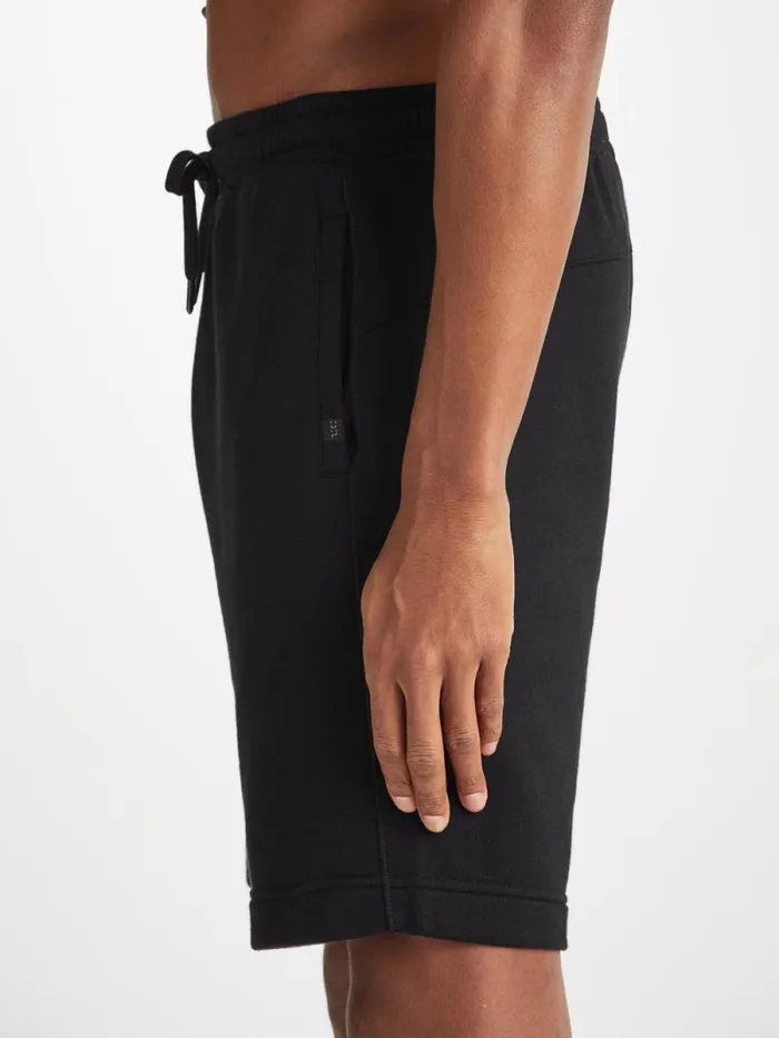 Derek Rose Sweat Shorts Men Sweat Shorts Quinn Cotton Modal Black