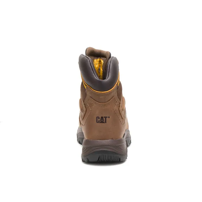 Diagnostic Hi Waterproof Thinsulate Steel Toe Work Boot Dark Beige Men Cat Footwear Boots