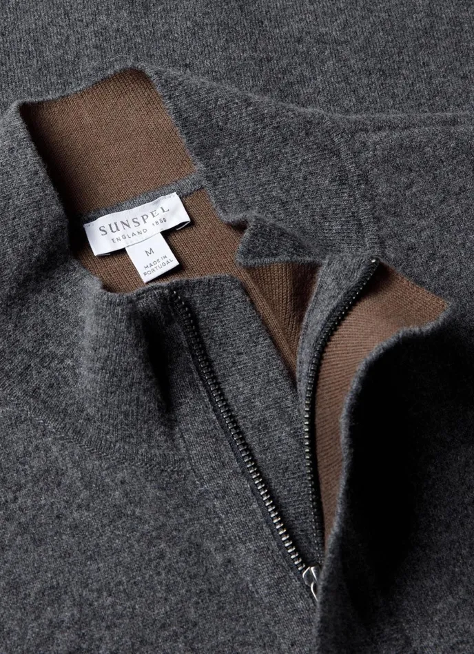 Double Faced Vest Charcoal Melange Men SUNSPEL Jackets and Coats