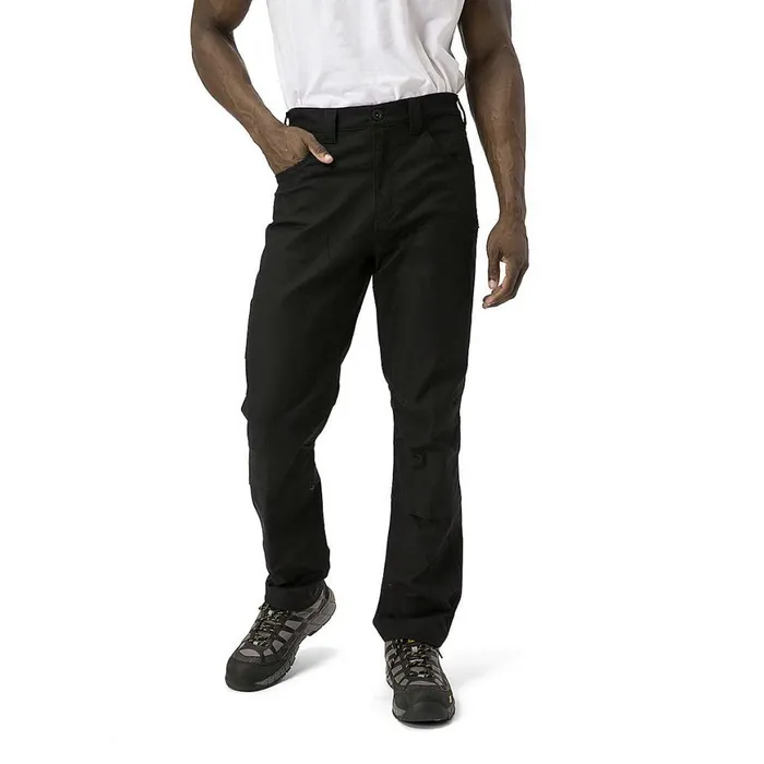 Double Front Stretch Canvas Straight Fit Utility Pant Black Men Cat Footwear Pants