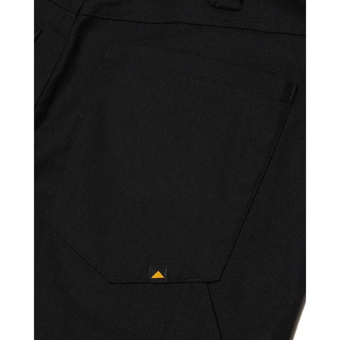 Double Front Stretch Canvas Straight Fit Utility Pant Black Men Cat Footwear Pants