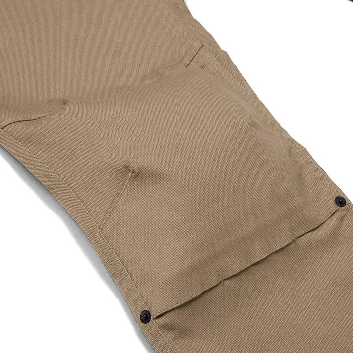 Double Front Stretch Canvas Straight Fit Utility Pant Khaki Men Cat Footwear Pants