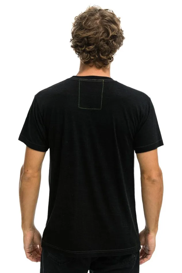 Dreamland Logo Unisex Crew Tee 8211 Black WomenMen Aviator Nation Tees
