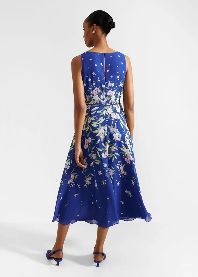 Dresses and Jumpsuits Women HOBBS Carly Floral Midi Dress Blue Multi