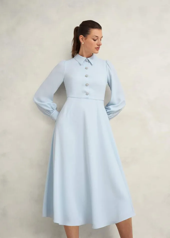 Dresses and Jumpsuits Women HOBBS Petite Ayla Dress Pale Blue