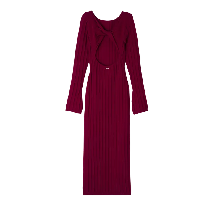 Dresses and SkirtsKnitwear Women Long dress Beetroot Longchamp Dresses and SkirtsKnitwear Women Long dress Beetroot Longchamp