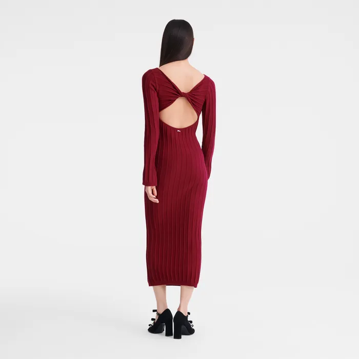 Dresses and SkirtsKnitwear Women Long dress Beetroot Longchamp Dresses and SkirtsKnitwear Women Long dress Beetroot Longchamp