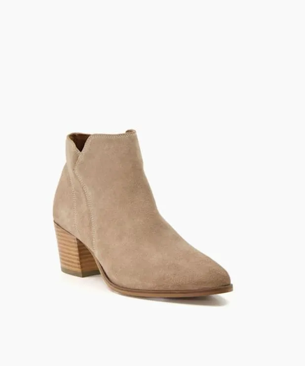 Dune London Ankle Boots Women Heeled Suede Ankle Boots Neutral