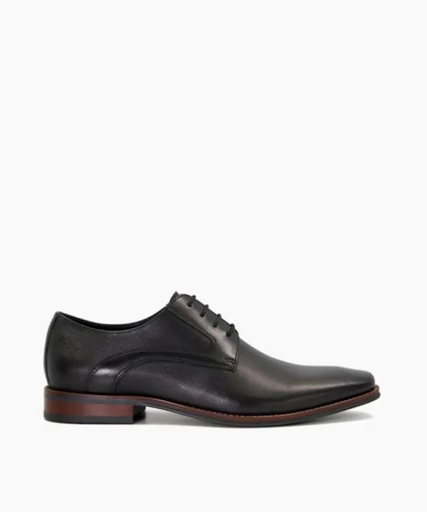 Dune London Black Shoes Men BurnishedToe Derby Shoes Black