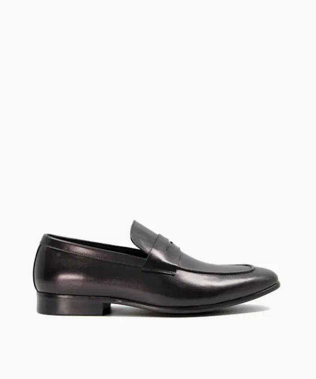 Dune London Black Shoes Men Saddle Loafers Black
