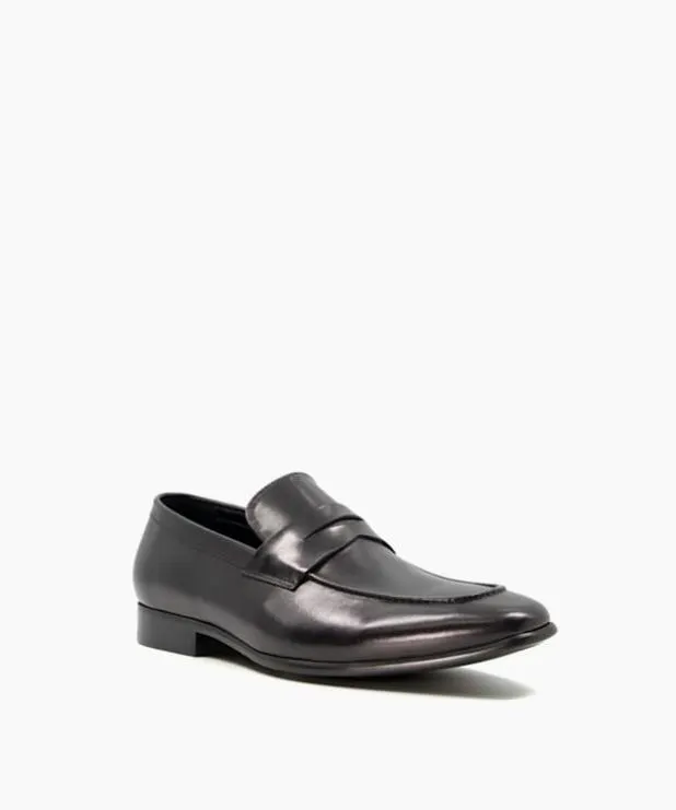 Dune London Black Shoes Men Saddle Loafers Black