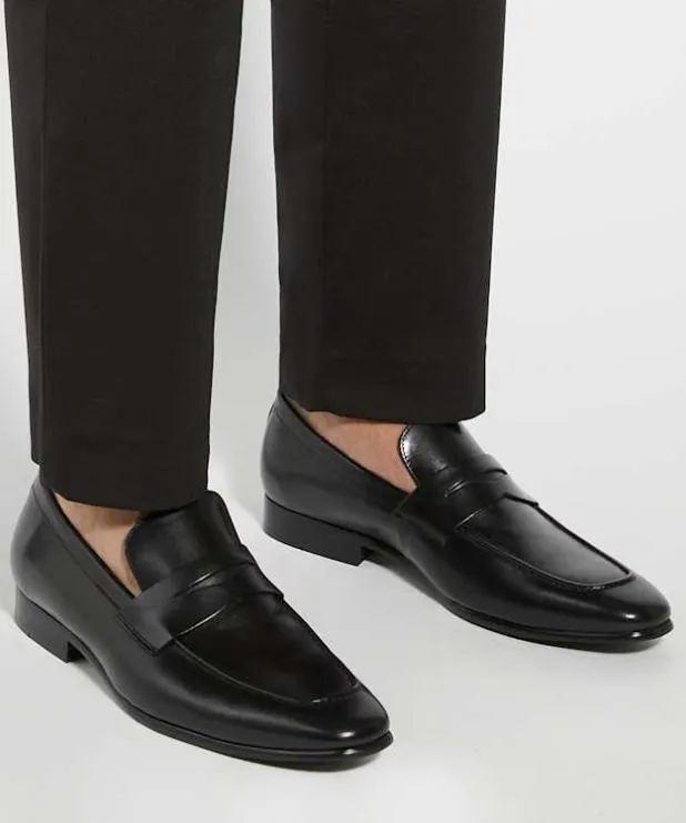 Dune London Black Shoes Men Saddle Loafers Black