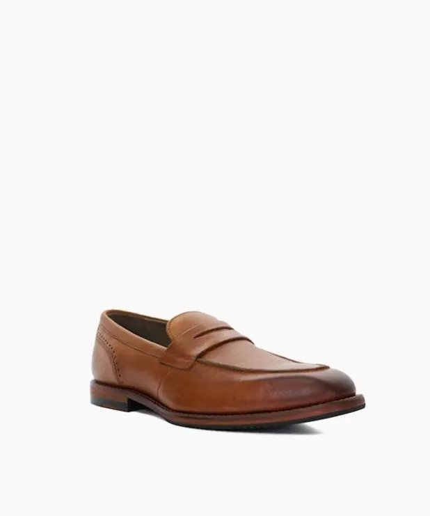 Dune London Brown Shoes Men Oliver Sweeney Suede Loafers Brown