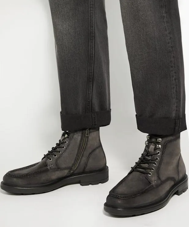 Dune London Casual Boots Men Lace Up Cleated Sole Casual Boots Grey