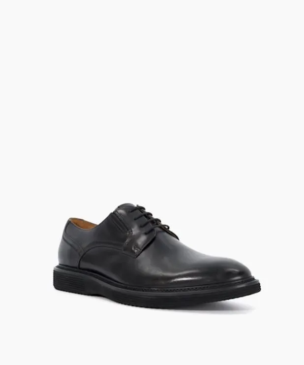 Dune London Casual Shoes Men Rubber Sole Lace Up Derby Black