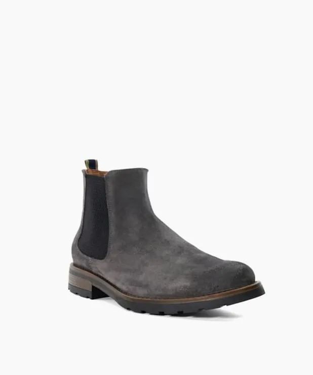 Dune London Chelsea Boots Men Brushed Suede Chelsea Boots Grey