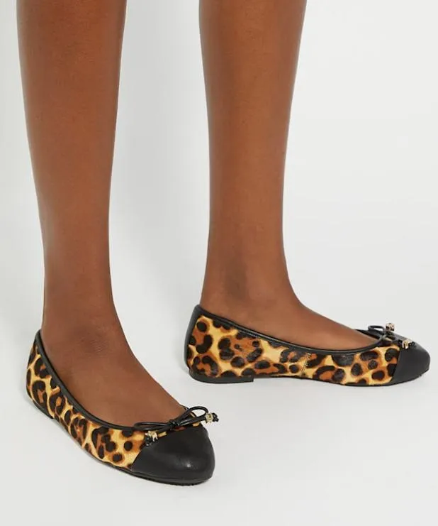 Dune London Flat Shoes Women CharmDetail Ballet Shoes Animal