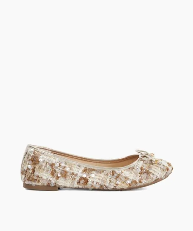 Dune London Flat Shoes Women CharmDetail Ballet Shoes Neutral