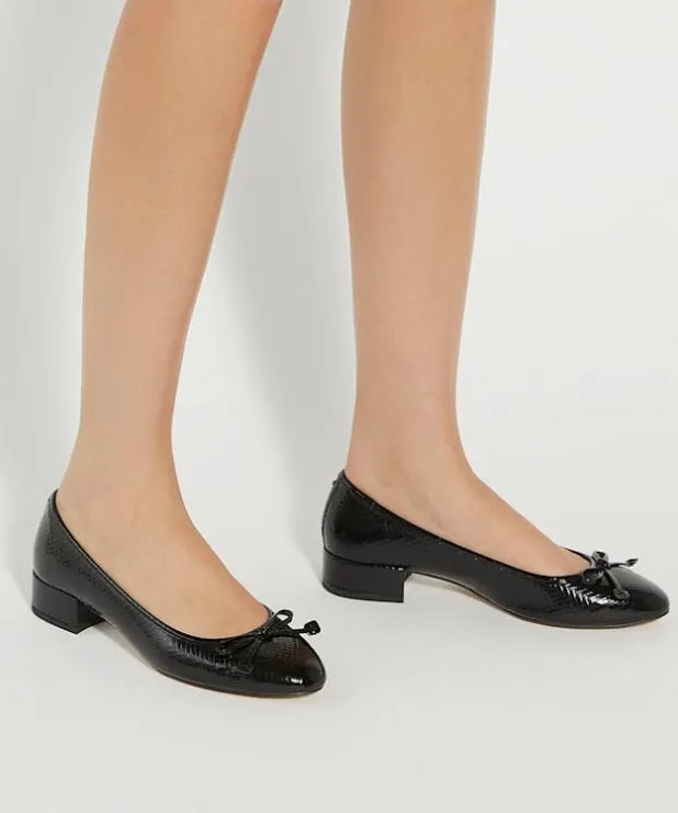 Dune London Heels Women Low Block Heel Ballet Flats Black