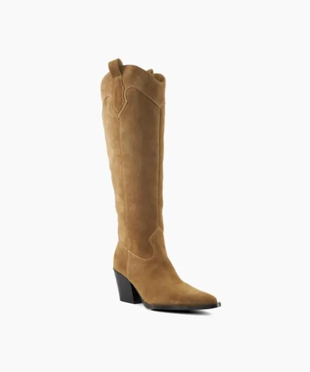 Dune London Knee High Boots Women KneeHigh Western Boots Neutral
