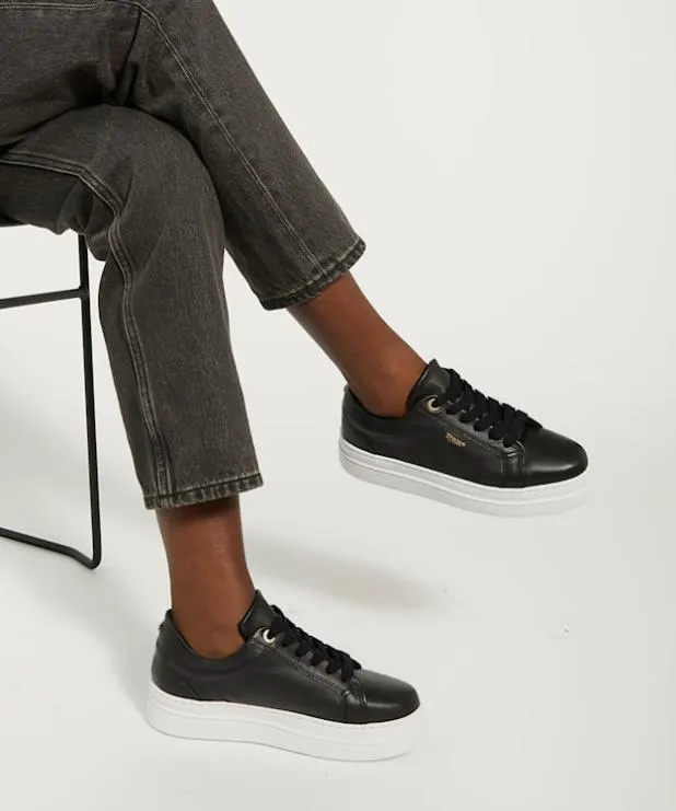 Dune London Trainers Women Branded Chunky Cup Sole Trainers Black