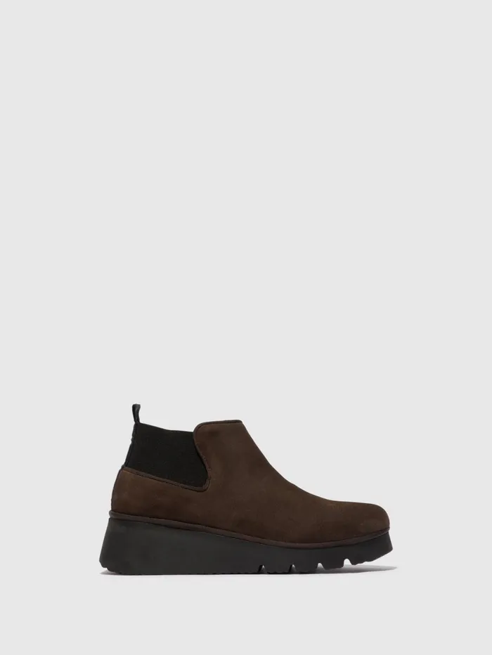 Elasticated Ankle Boots PADA403FLY DK TAUPE Women Fly London Ankle Boots