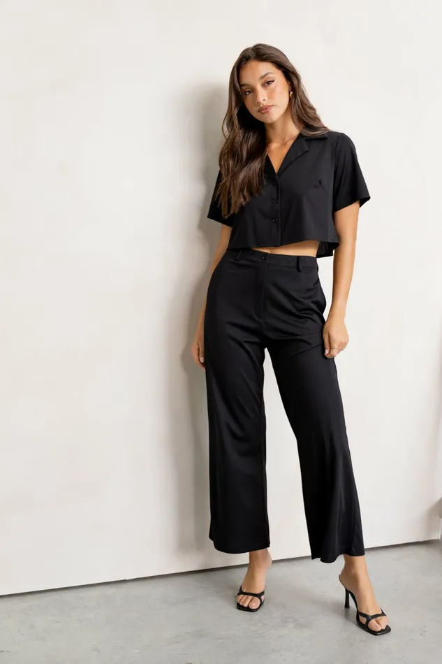 Element Set Black Women Matching Sets Petal and Pup