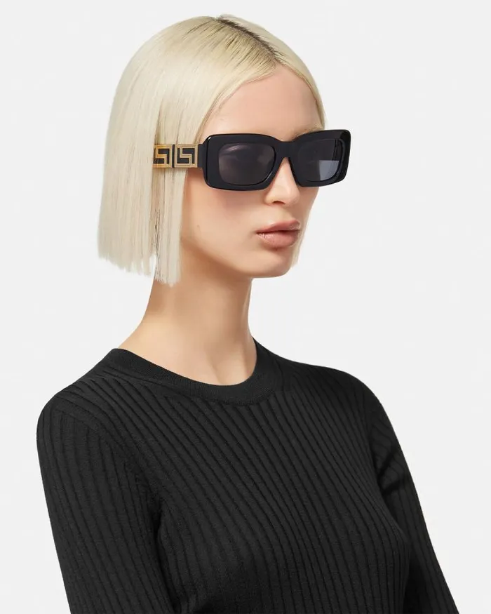 Endless Greca Sunglasses Blackgold Women Versace Sunglasses