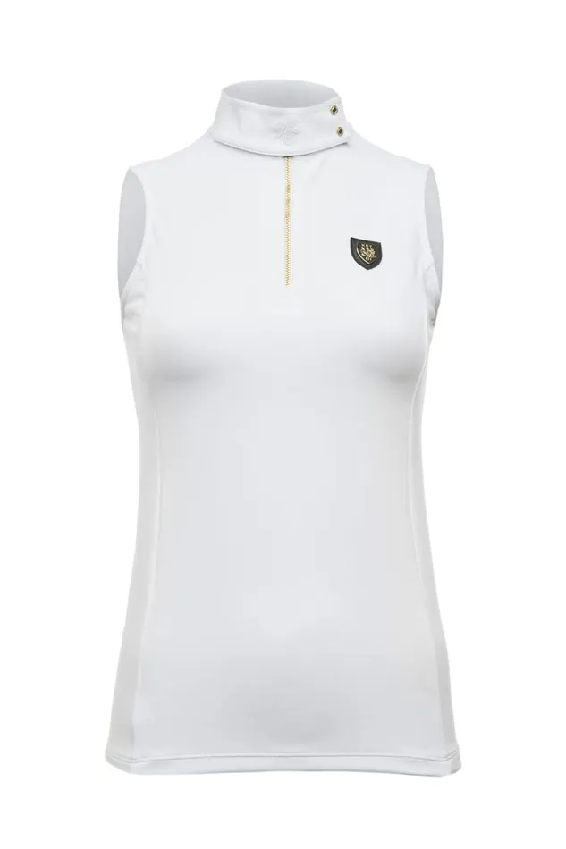 Equestrian Base Layers Holland Cooper Elite Sleeveless Base Layer White Equestrian Base Layers Holland Cooper Elite Sleeveless Base Layer White