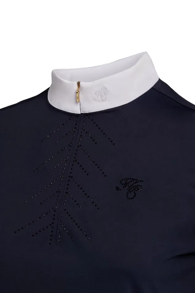 Equestrian Base Layers Holland Cooper Windsor Short Sleeve Base Layer Ink Navy