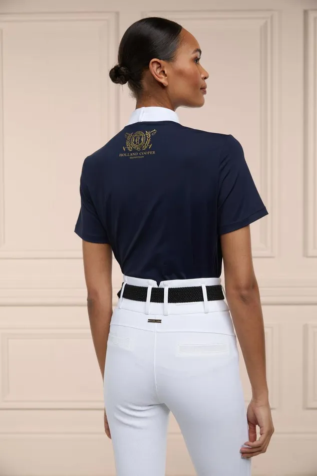 Equestrian Base Layers Holland Cooper Windsor Short Sleeve Base Layer Ink Navy