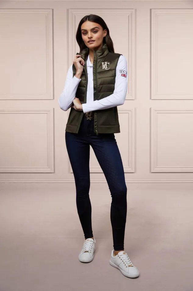 Equestrian Gilets Holland Cooper Hybrid Gilet Khaki Equestrian Gilets Holland Cooper Hybrid Gilet Khaki