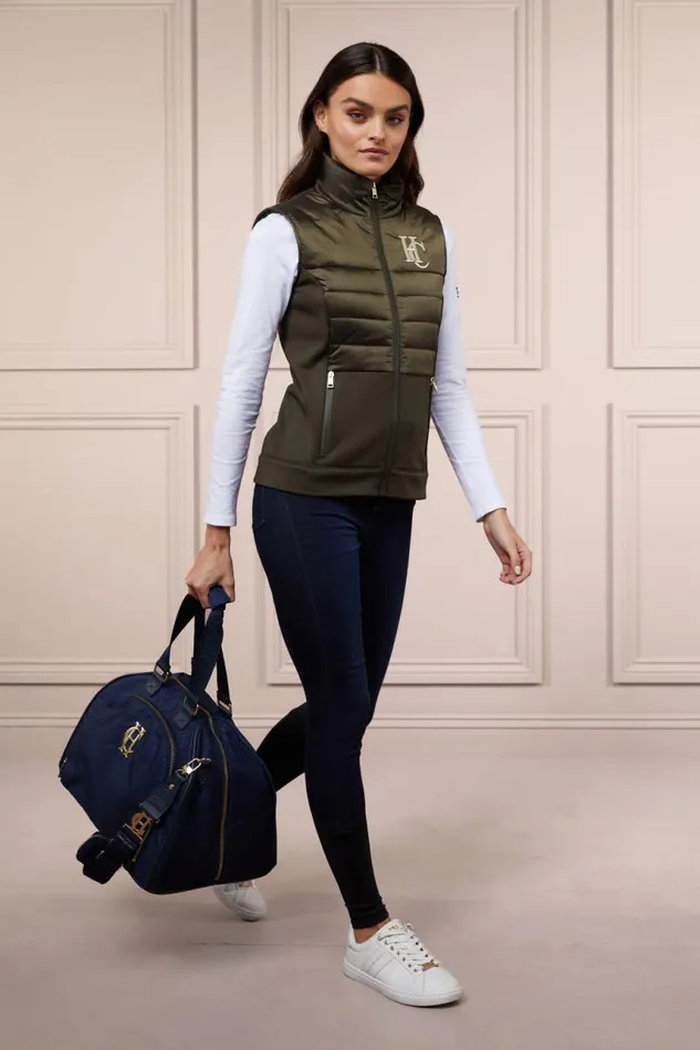 Equestrian Gilets Holland Cooper Hybrid Gilet Khaki Equestrian Gilets Holland Cooper Hybrid Gilet Khaki