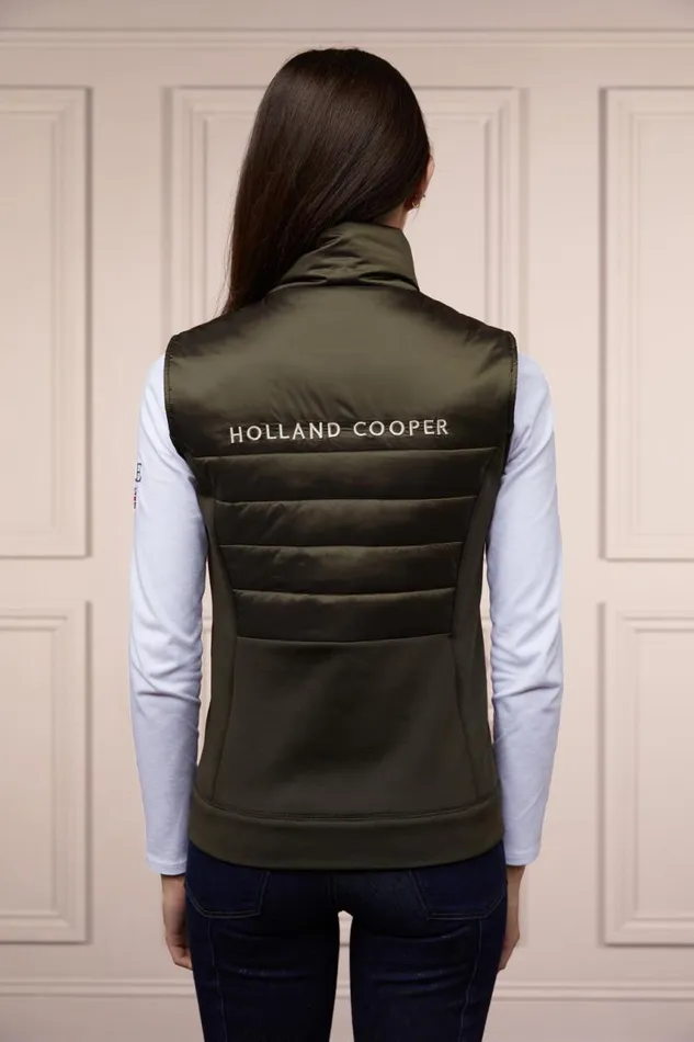 Equestrian Gilets Holland Cooper Hybrid Gilet Khaki Equestrian Gilets Holland Cooper Hybrid Gilet Khaki