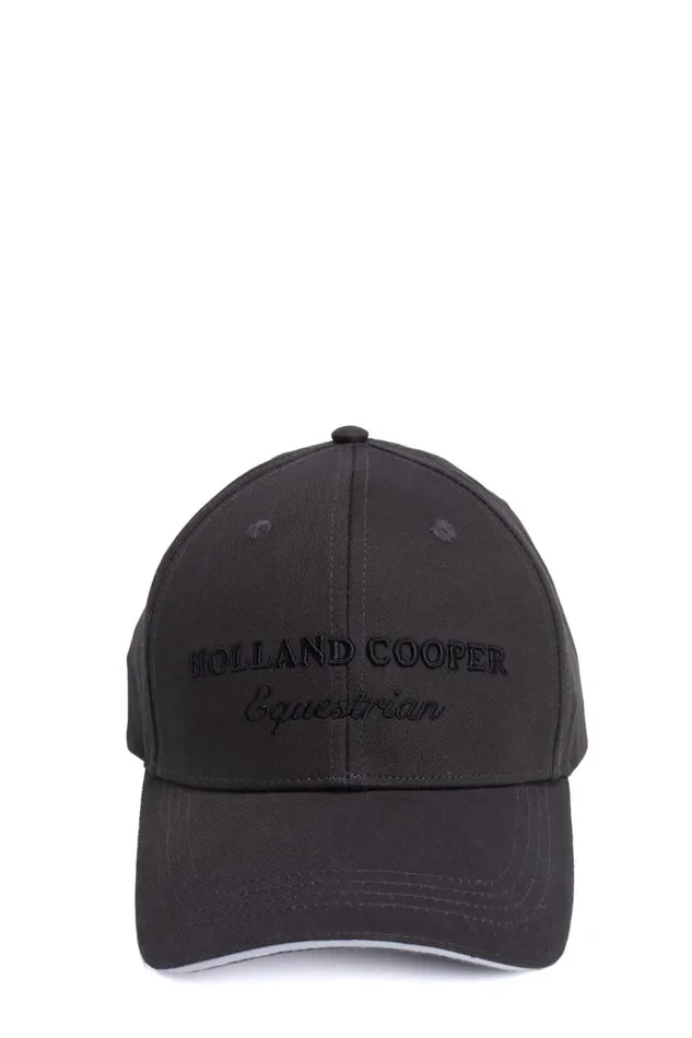 Equestrian Headwear Holland Cooper HC Equestrian Cap Charcoal Equestrian Headwear Holland Cooper HC Equestrian Cap Charcoal