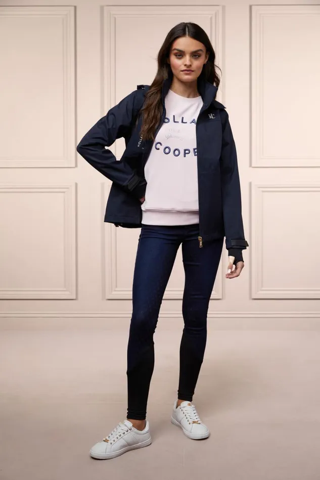 Equestrian Hoodies and Sweatshirts Holland Cooper Crystal Crew Neck Sweat Blush Equestrian Hoodies and Sweatshirts Holland Cooper Crystal Crew Neck Sweat Blush