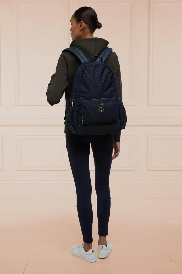 Equestrian Kit Bags and Holdalls Holland Cooper Burghley Backpack Ink Navy Monogram Equestrian Kit Bags and Holdalls Holland Cooper Burghley Backpack Ink Navy Monogram