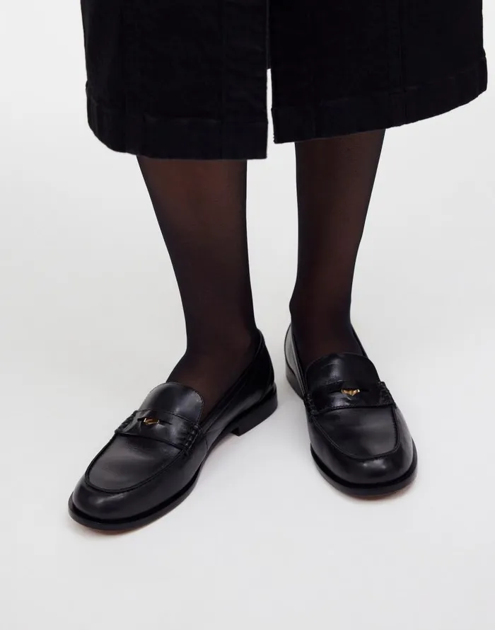 Flats and Loafers Women Madewell The Grayson Penny Loafer True Black