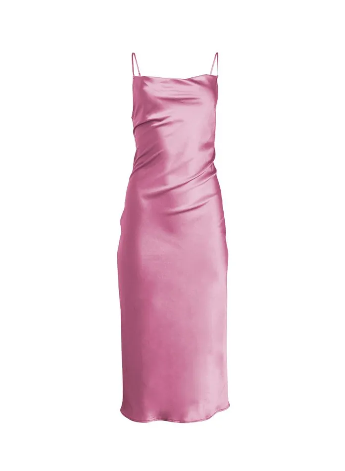Fleur Du Mal Dresses Cowl Neck Slip Dress Rosette 8211 Women Fleur Du Mal Dresses Cowl Neck Slip Dress Rosette 8211 Women