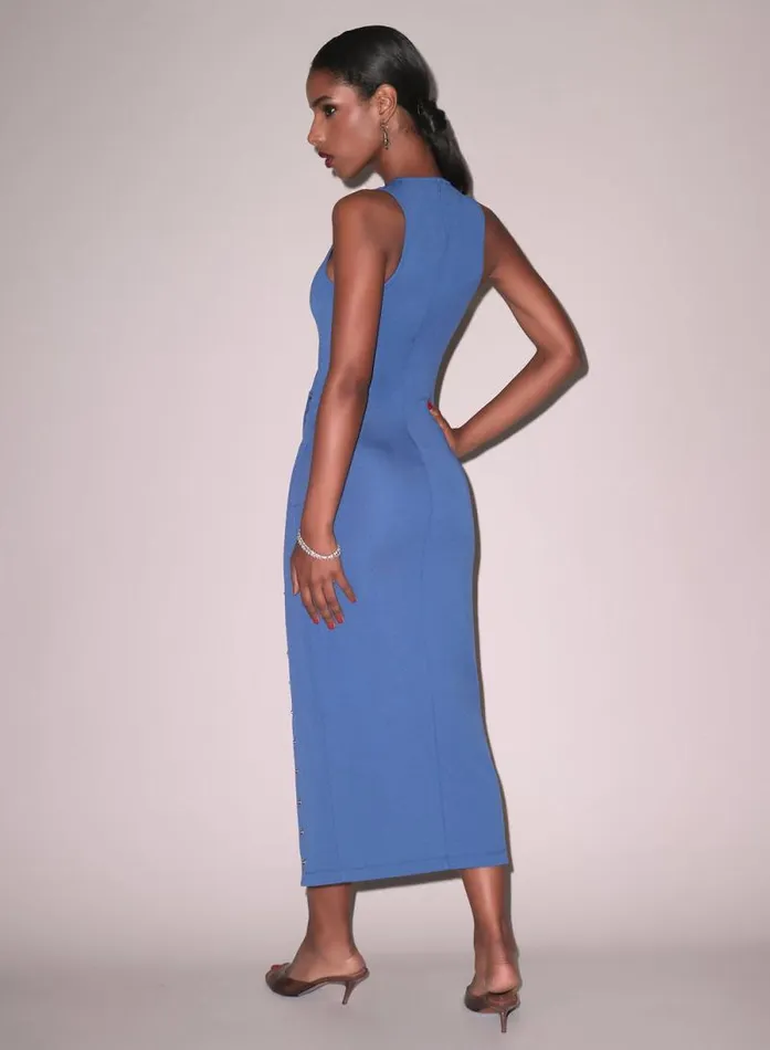 Fleur Du Mal Dresses Undo Me Racer Dress Dusk Blue 8211 Women Fleur Du Mal Dresses Undo Me Racer Dress Dusk Blue 8211 Women