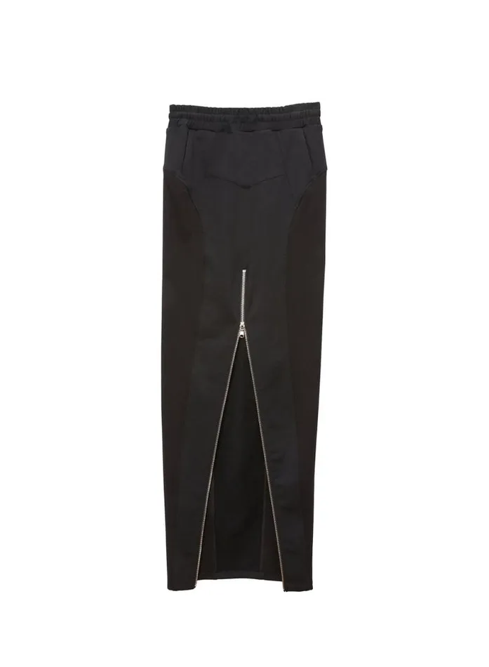 Fleur Du Mal Knitwear Unzip Me Maxi Skirt Black 8211 Women Fleur Du Mal Knitwear Unzip Me Maxi Skirt Black 8211 Women