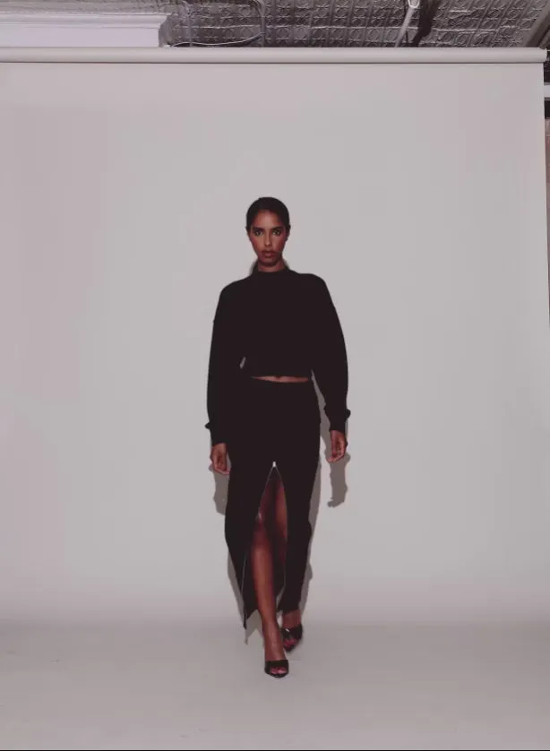 Fleur Du Mal Knitwear Unzip Me Maxi Skirt Black 8211 Women Fleur Du Mal Knitwear Unzip Me Maxi Skirt Black 8211 Women