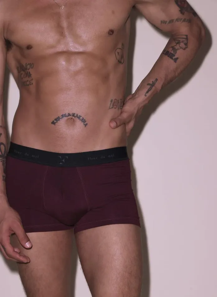 Fleur Du Mal Loungewear Men039s Boxer Brief Blackberry 8211 Women